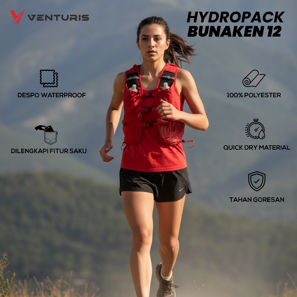 Venturis Haydropack Bunaken 12L Tas Lari Pria Wanita