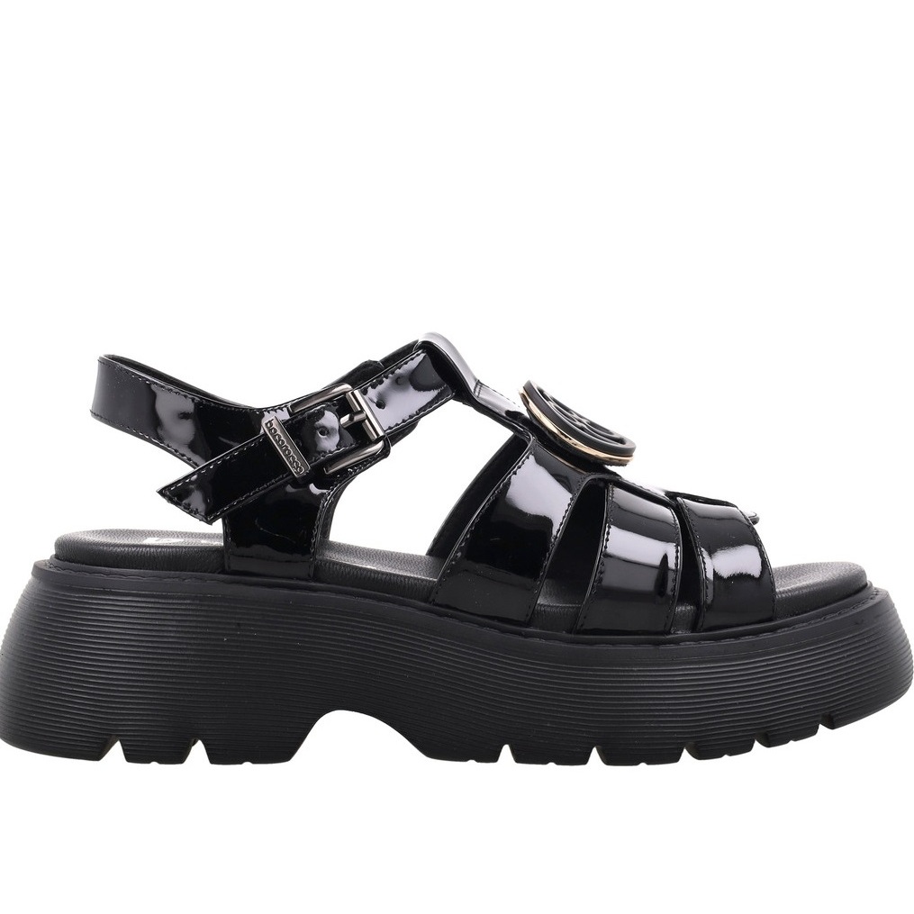 Bocorocco D. Krys 02 Nero - Sandal Wanita Kulit