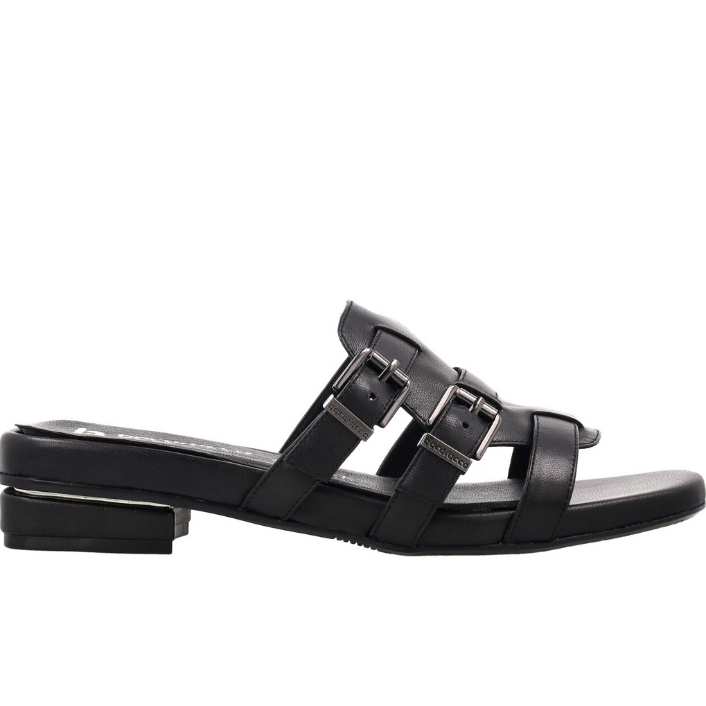 Bocorocco D.Sienna 15 Nero - Sandal Slop Kulit Wanita