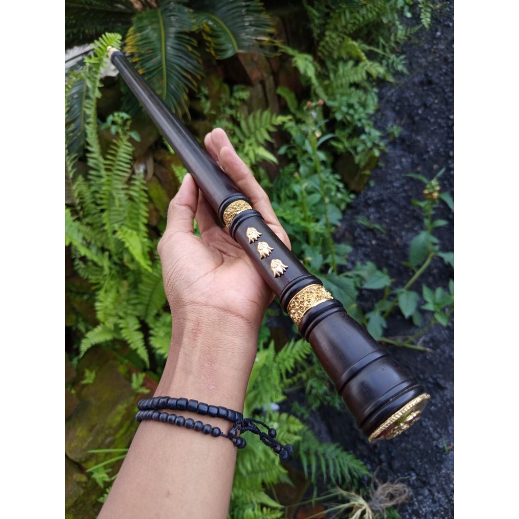 tongkat komando TNI AD kayu galih kelor Hitam