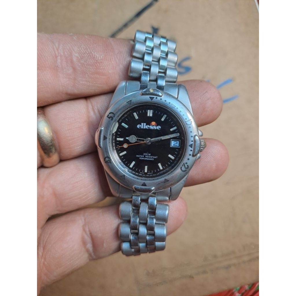 jam tangan second ellesse performance 03 0013  quarts all original swiss