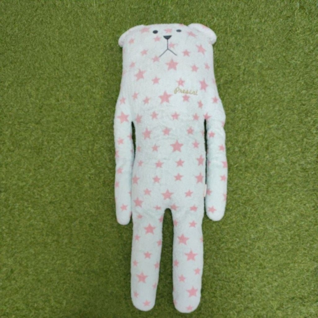 Boneka Craftholic Sloth Bear Plush Blue Pillow And Pink Stars - hadiah ulang tahun
