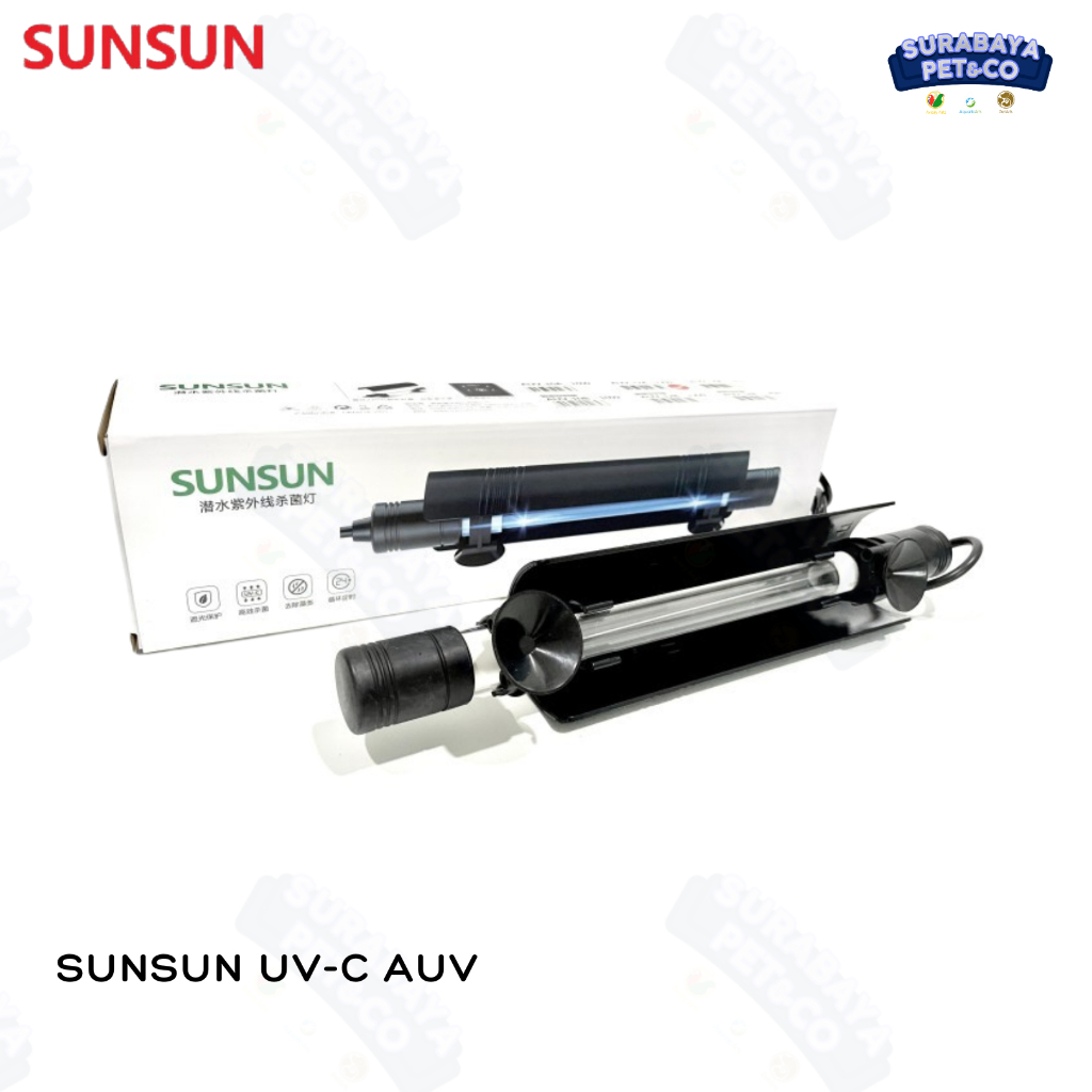 [CARGO ONLY] - SUNSUN UV-C [CARGO/REGULER] AUV Clarifier Lampu UV Sterilizer Submersible Aquarium Ko