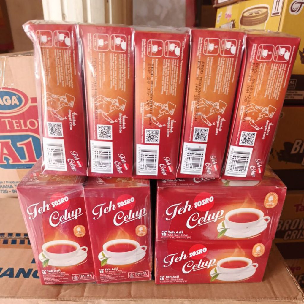 Teh Celup Sosro isi 100pak 1dus