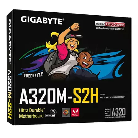 Motherboard Gigabyte A320M-S2H - Socket AM4 Mobo A320M