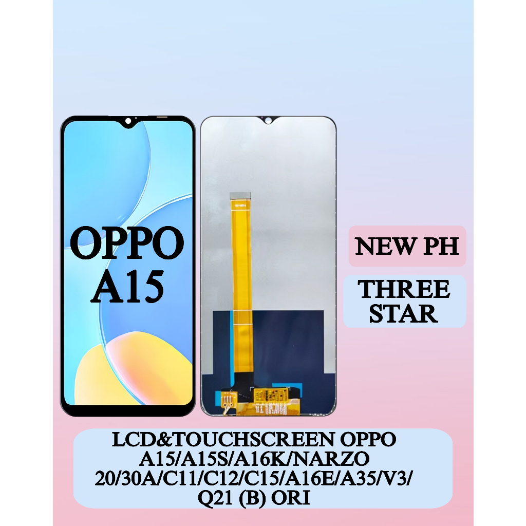 (PH BANDUNG) Lcd Fullset Touchscreen A15 / A15s / A16k / Narzo 20 / 30a / C11 / C12 / C15 / A16e / A