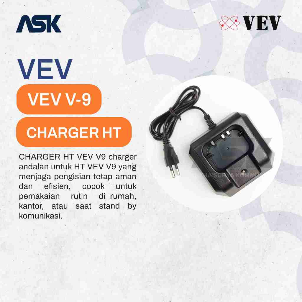Charger Handy Talky V9 VEV / Chg HT V 9 VEV