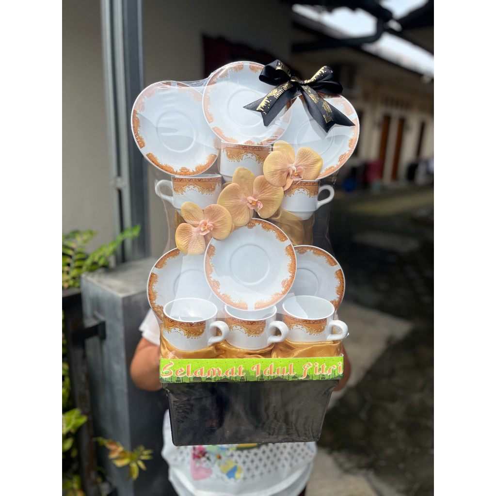 parcel lebaran 1set cangkir/parcel lebaran/parcel lebaran murah semarang/parcel lebaran premium