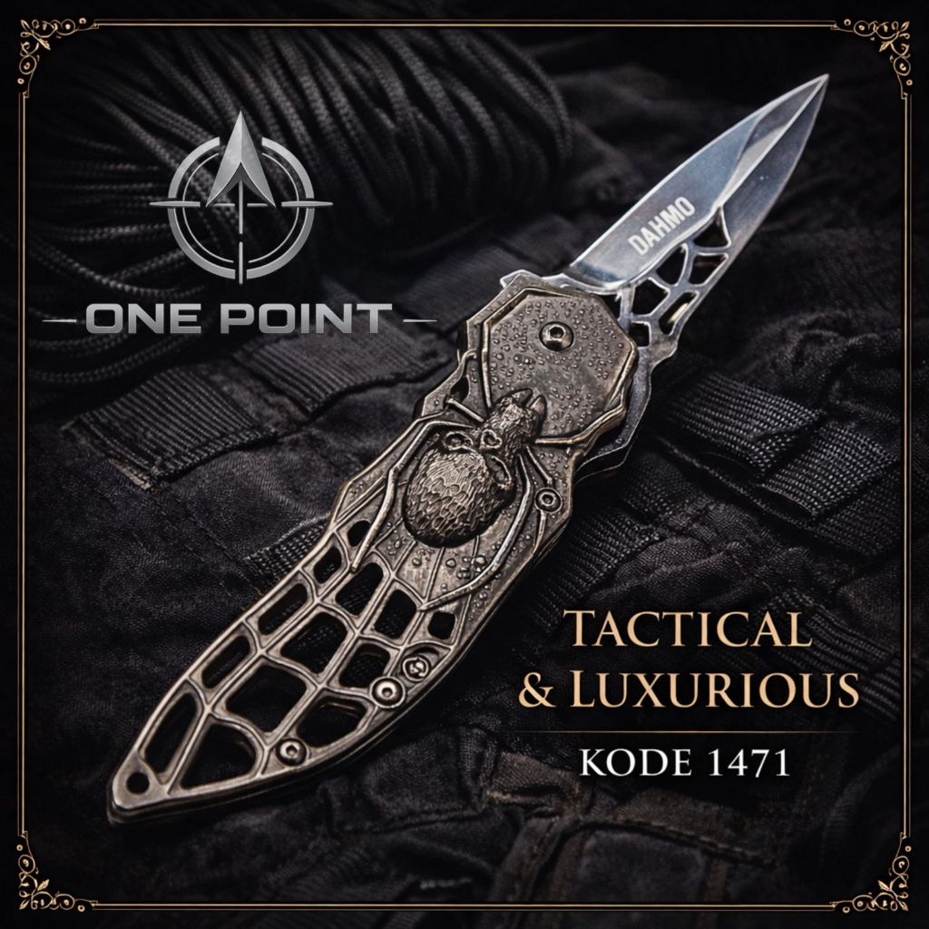 Pisau Lipat Premium Motif Serangga Full Metal Outdoor Tool Koleksi Kode 1471