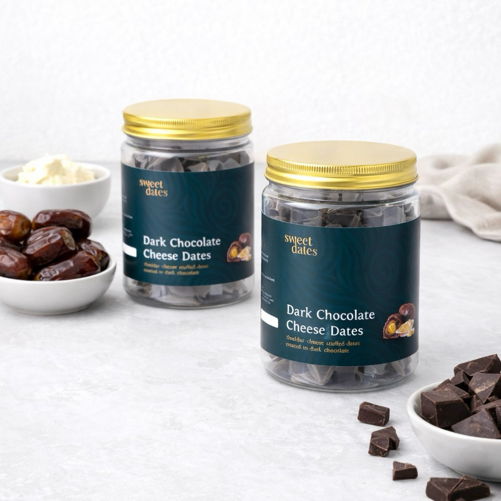 Coklat Kurma Keju - Sweet Dates Dark Chocolate Cheese Dates - Kurma Cheese