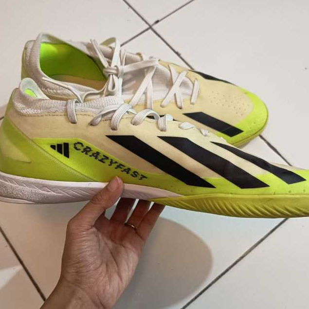 Adidas X Crazyfast Futsal Original Neon Green | Sepatu Indoor Second