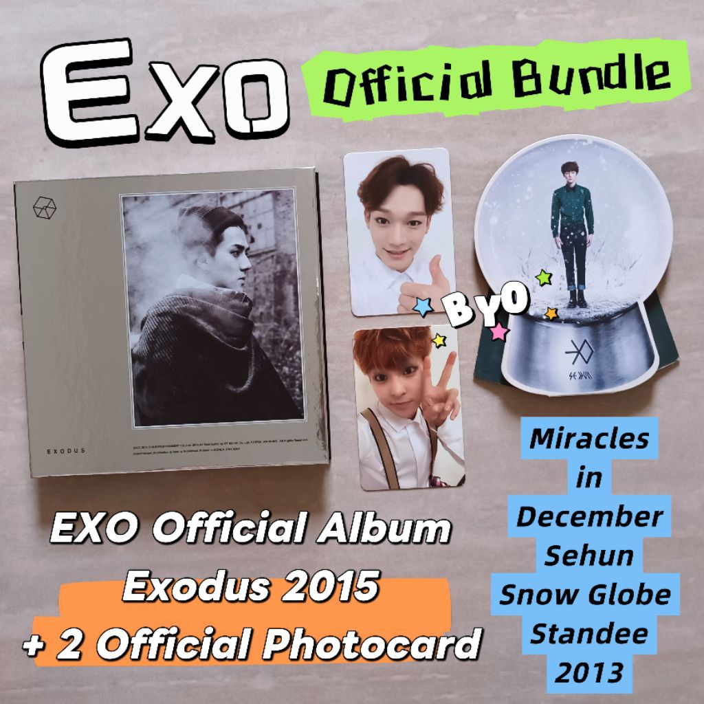 Album Exo Exodus Fullset + Snow Globe