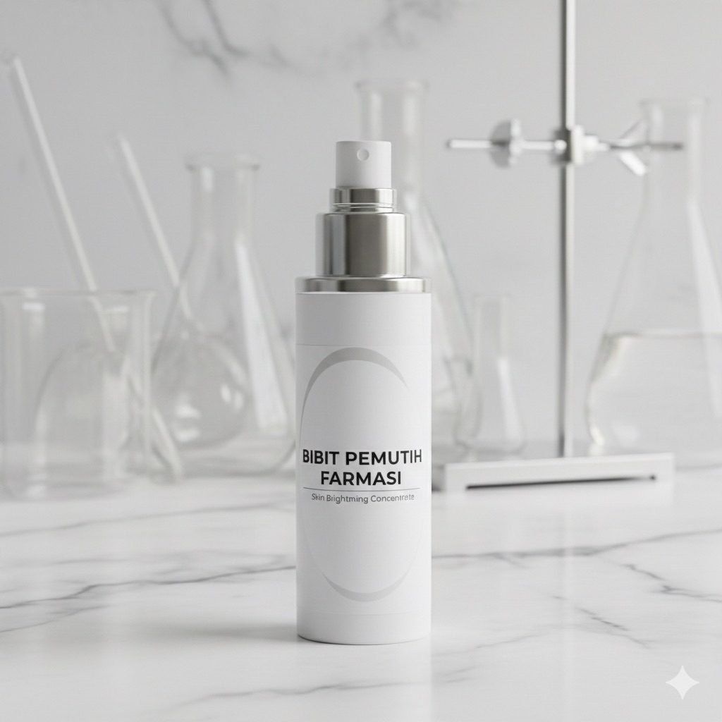 Bubuk Farmasi botol ampuh memutihkan
