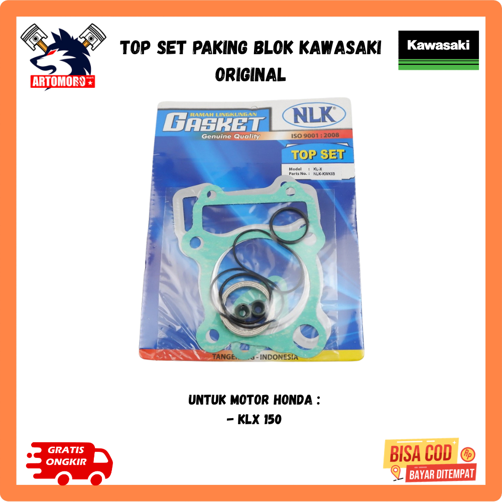 Top set paking blok kawasaki KLX 150 Original