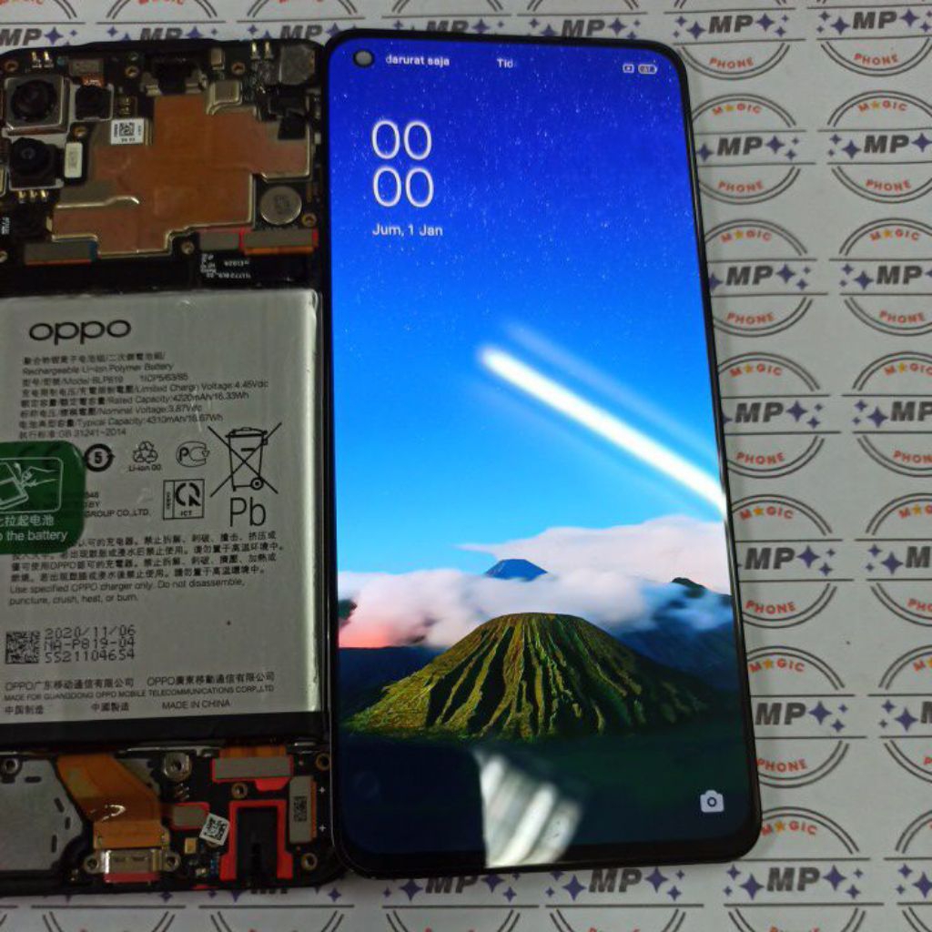 LCD FULLSET FRAME OPO RENO 6 5G AMOLED ORIGINAL COPOTAN