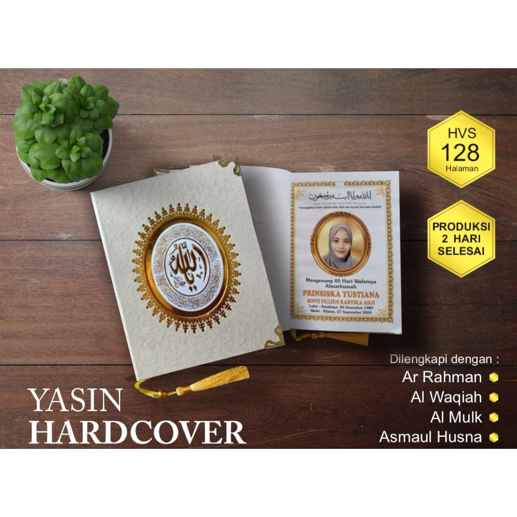 Buku Yasin dan Tahlil HardCover 128 Hal - Buku Yasin 40 100 1000 Hari - Yasin