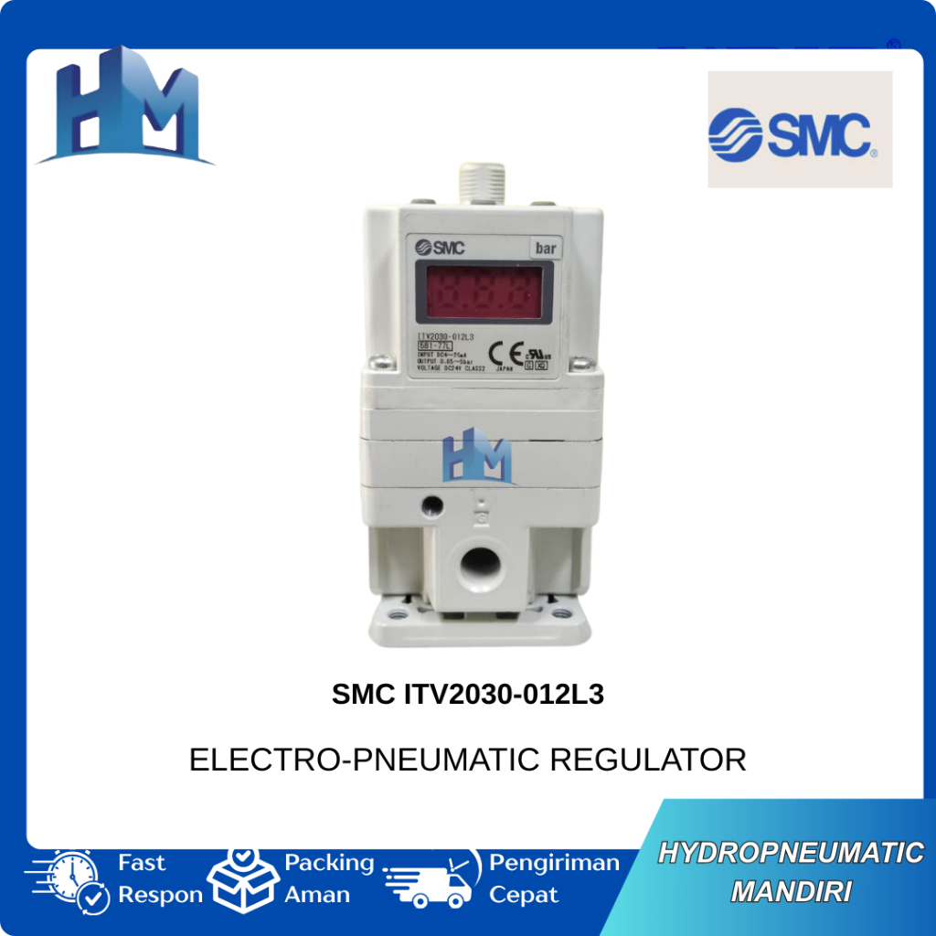 SMC ITV2030-012L3 / Electro Pneumatic Regulator SMC ITV 2030-012L3 / Elektrik Proporsional Regulator
