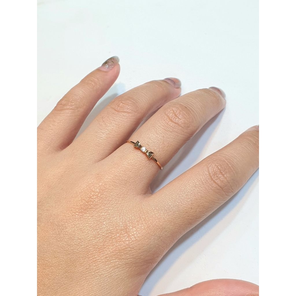 Cincin Fashion Wanita Pita Zircon 0.53gram size 14 700 16k (CH426)