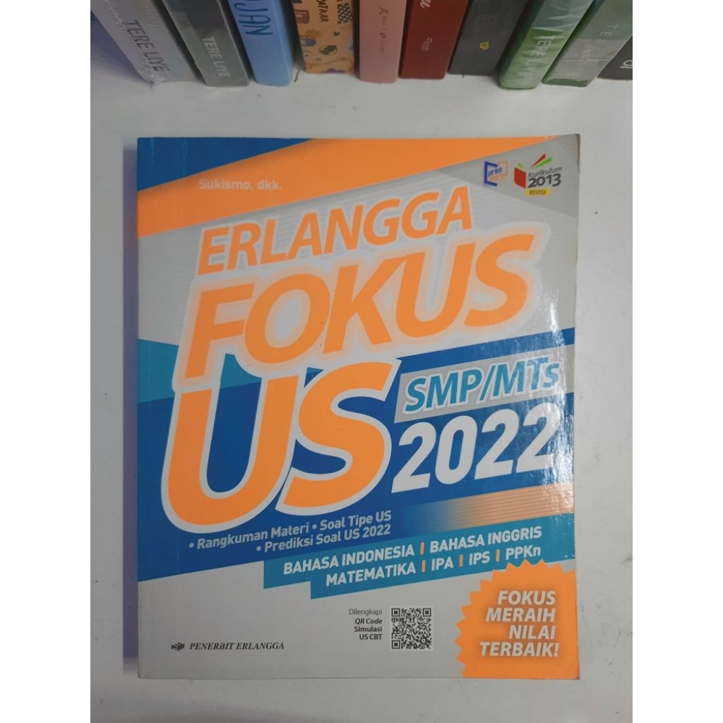 Preloved Buku Erlangga FOKUS US SMP 2022 Original