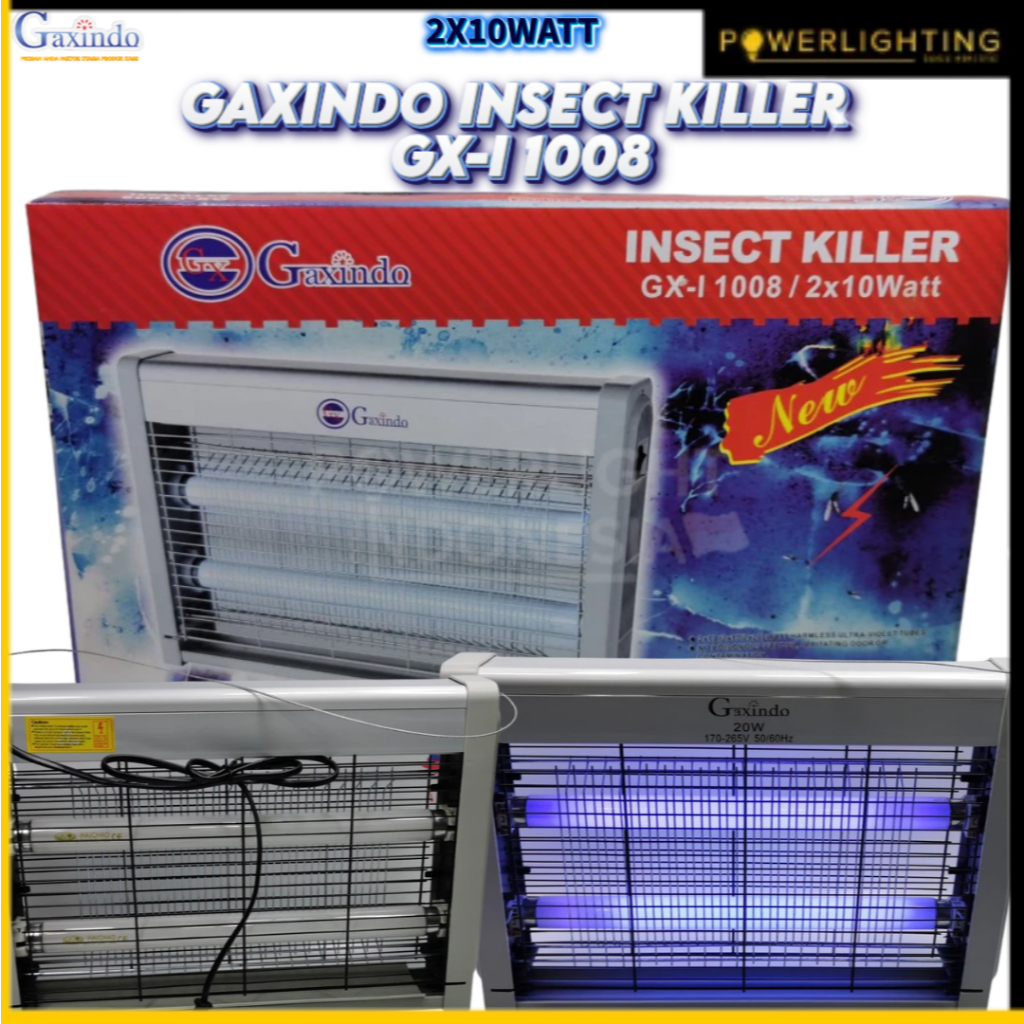 Insect Killer / Perangkap Nyamuk Elektrik 2x10 Watt GAXINDO GX-I1008