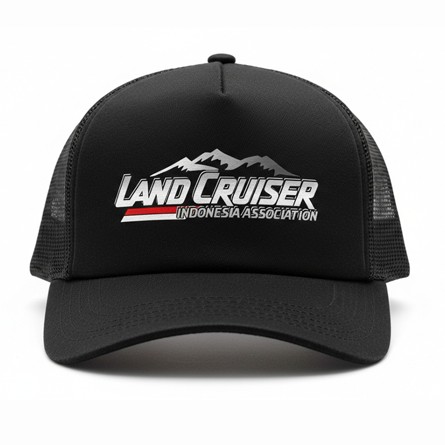 LAND CRUISER - Topi Trucker Sablon Dewasa Unisex - Topi Jaring bisa custom logo Satuan
