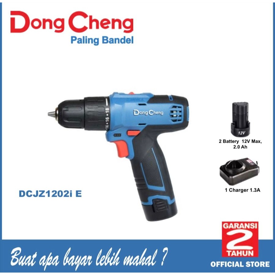 Dongcheng Bor Cordless 12V Mesin Bor Baterai