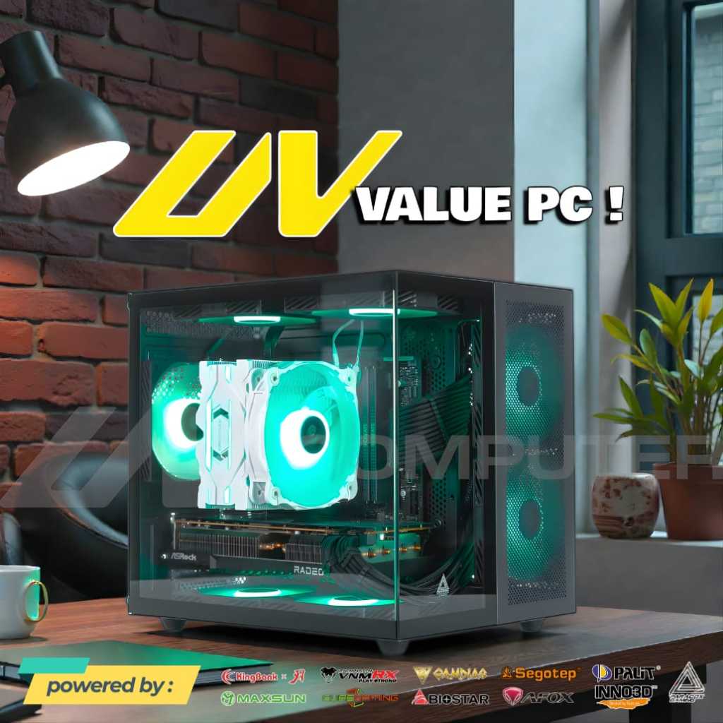 UV PC VALUE NVIDIA GEFORCE RTX 5060 8GB / INTEL CORE I7 10700F / DDR4 16GB 32GB / SSD NVME GEN 3.0 2