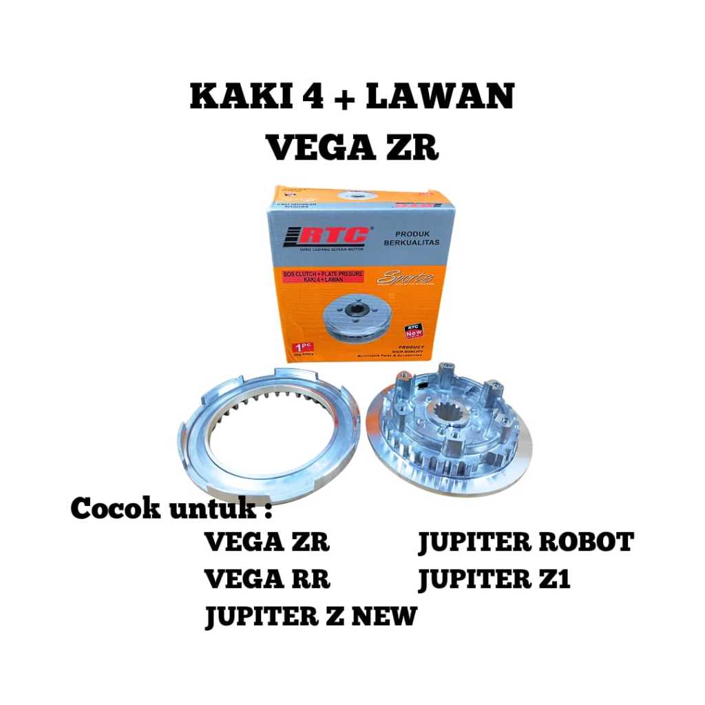KAKI 4 + LAWAN KAKI 4 VEGA ZR/VEGA RR/JUPITER Z NEW/JUPITER ROBOT/JUPITER Z 1 ONE RTC