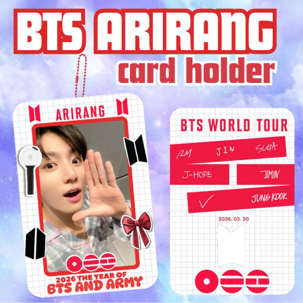 Cahol akrilik BTS Arirang fanmade by Pinchie Pop/photocard holder BTS ARMY Arirang comeback/bts caho