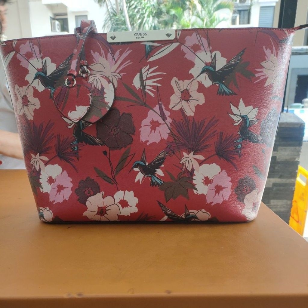guess Tas flower ORI Tote bag
