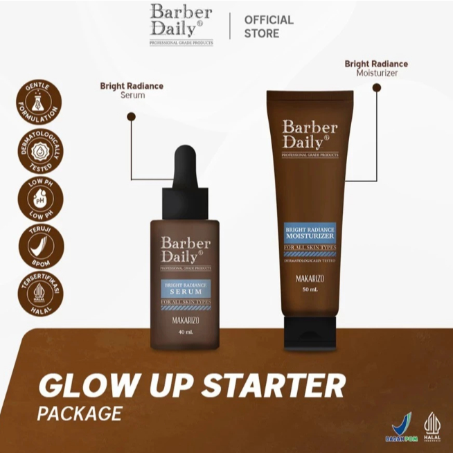 Barber Daily bright radiance moisturizer & serum