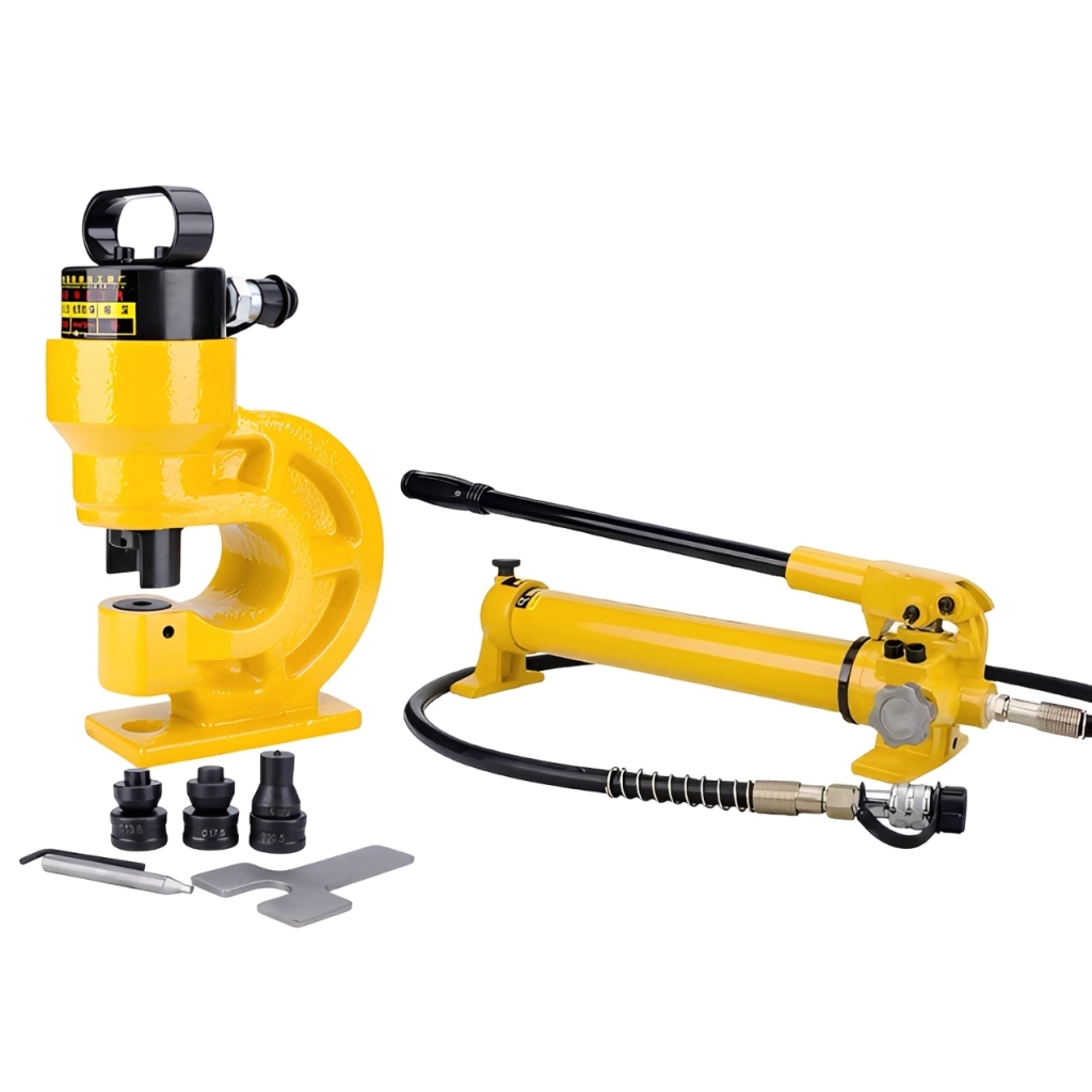 Set CH-60 Hydraulic Busbar Punching Machine 31 Ton + CP-700 Manual Hydraulic Pump 700 Bar