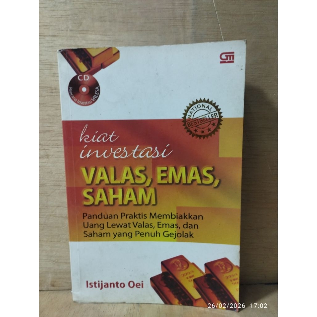 Buku Bekas Original Kiat Investasi Valas Emas Saham