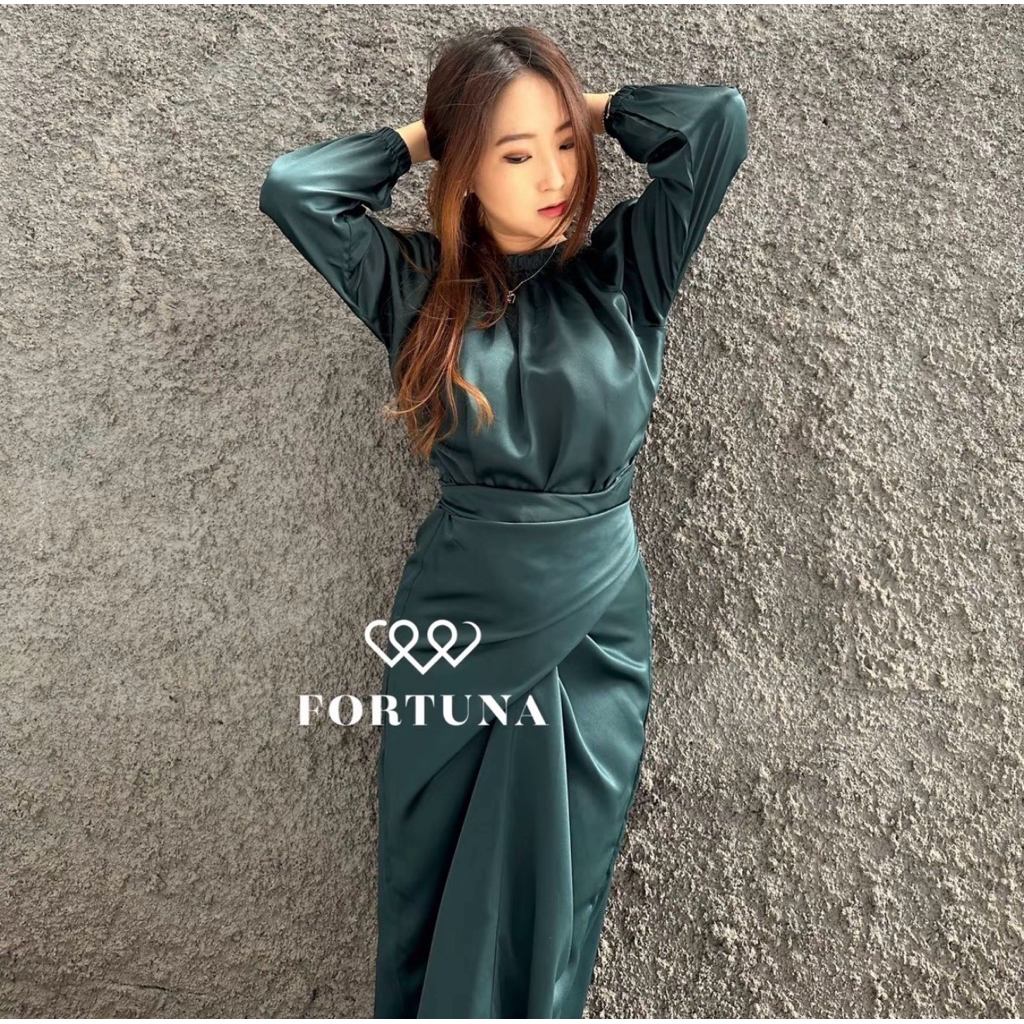 Dyra 3 Ways Dress by Fortuna | Dress Wanita | Baju Muslim Gamis Wanita Best Seller | Baju Bridesmaid