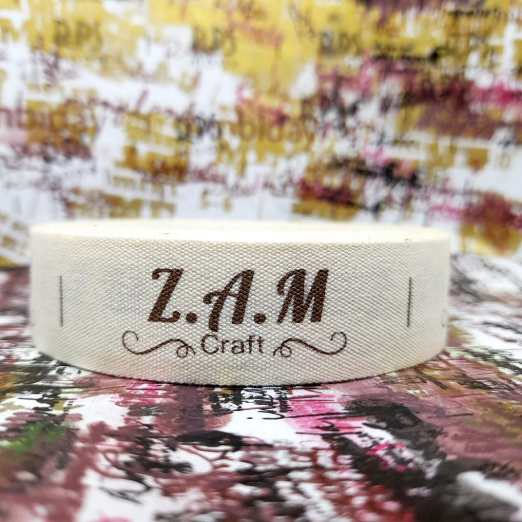 Label Baju Katun Custom 3cm - Label Custom