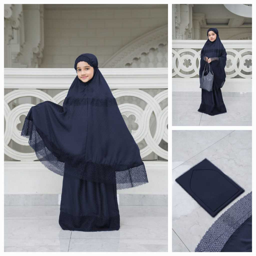 SAFA KIDS PRAYER ROBE BUTTONSCARVES MUKENA ANAK