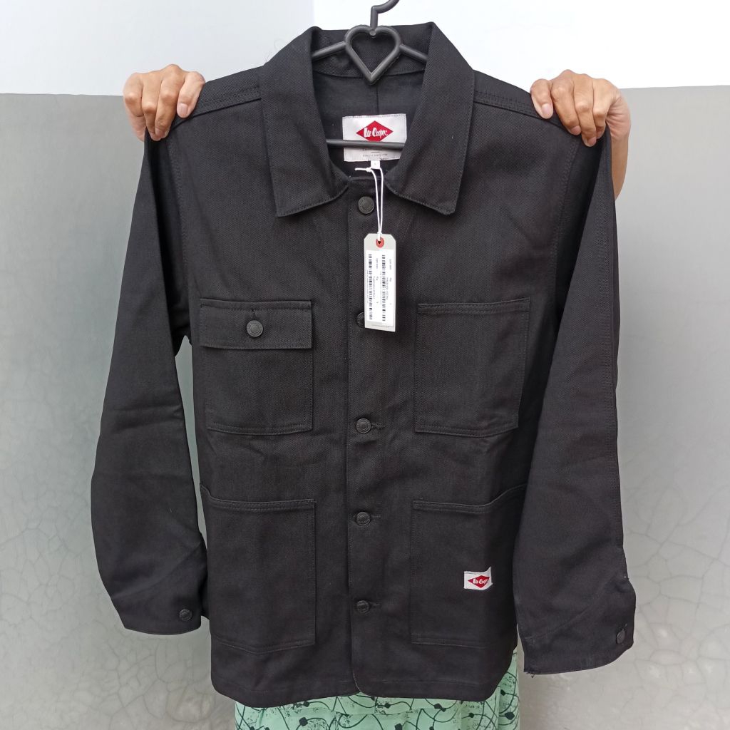 Lee Cooper jacket chore denim dry black BNWT Original murah meriah