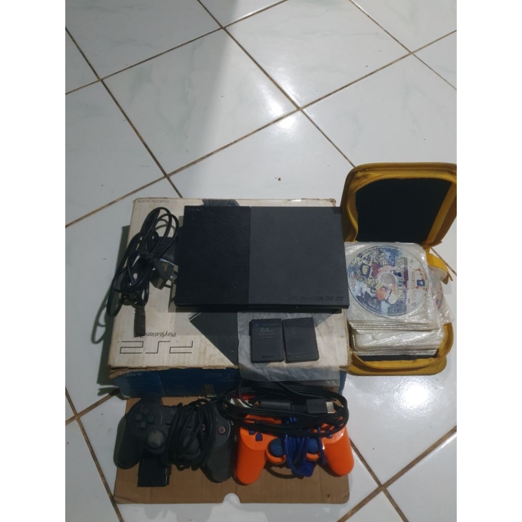 PS2 Slim Kaset, PS 2 Fullset seri 9. saya beli baru bukan beli dari second ya