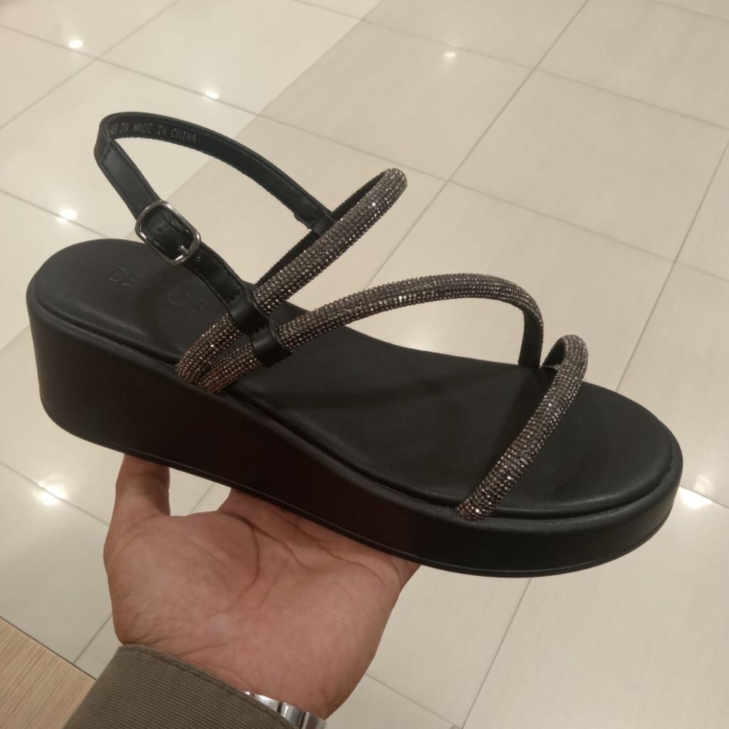 BE BOB SANDAL WEDGES WANITA - WEDGES SLINGBACK WANITA - ORIGINAL