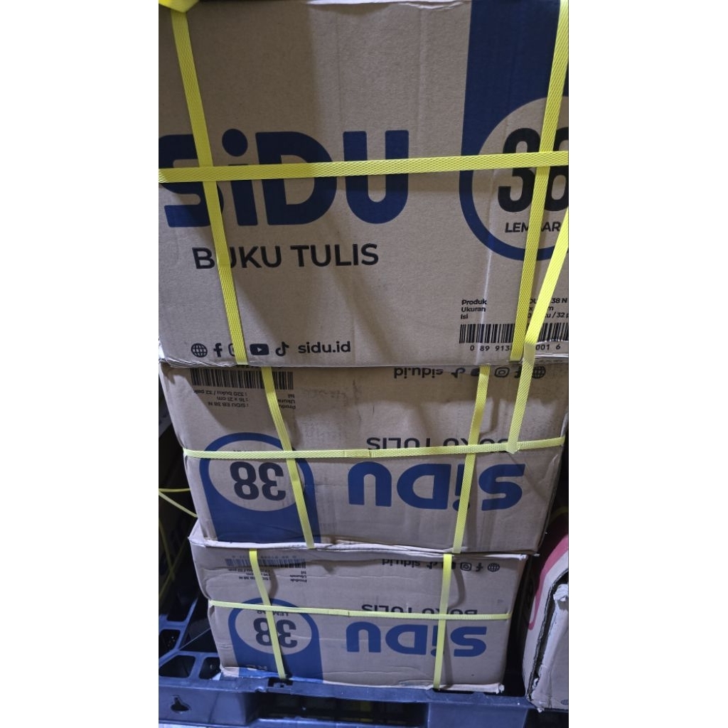 Buku Tulis 38 lembar Sidu (1 karton 32 pack) / Buku sidu 38 / buku tulis sidu / Buku SIDU 38 Lembar 