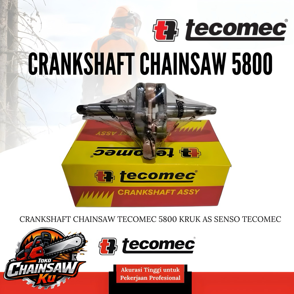 CRANKSHAFT CHAINSAW TECOMEC 5800 KRUK AS SENSO TECOMEC