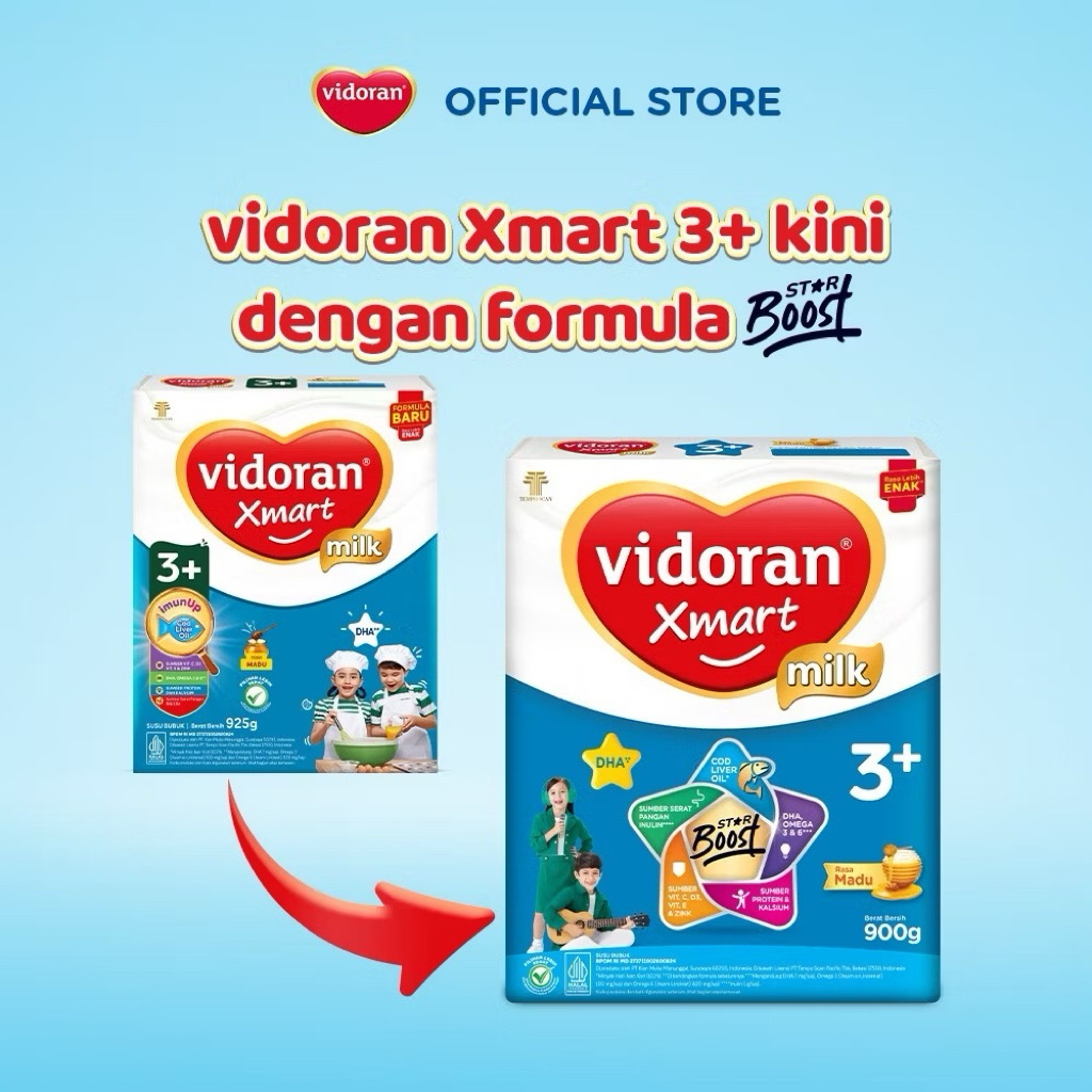 Vidoran 3+ Madu 900gr exp 2028