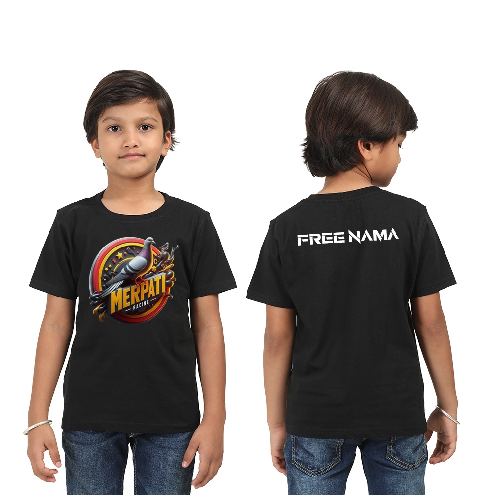 Baju anak kaos anak motif merpati balap merpati racing gratis cetak nama atau custom gambar