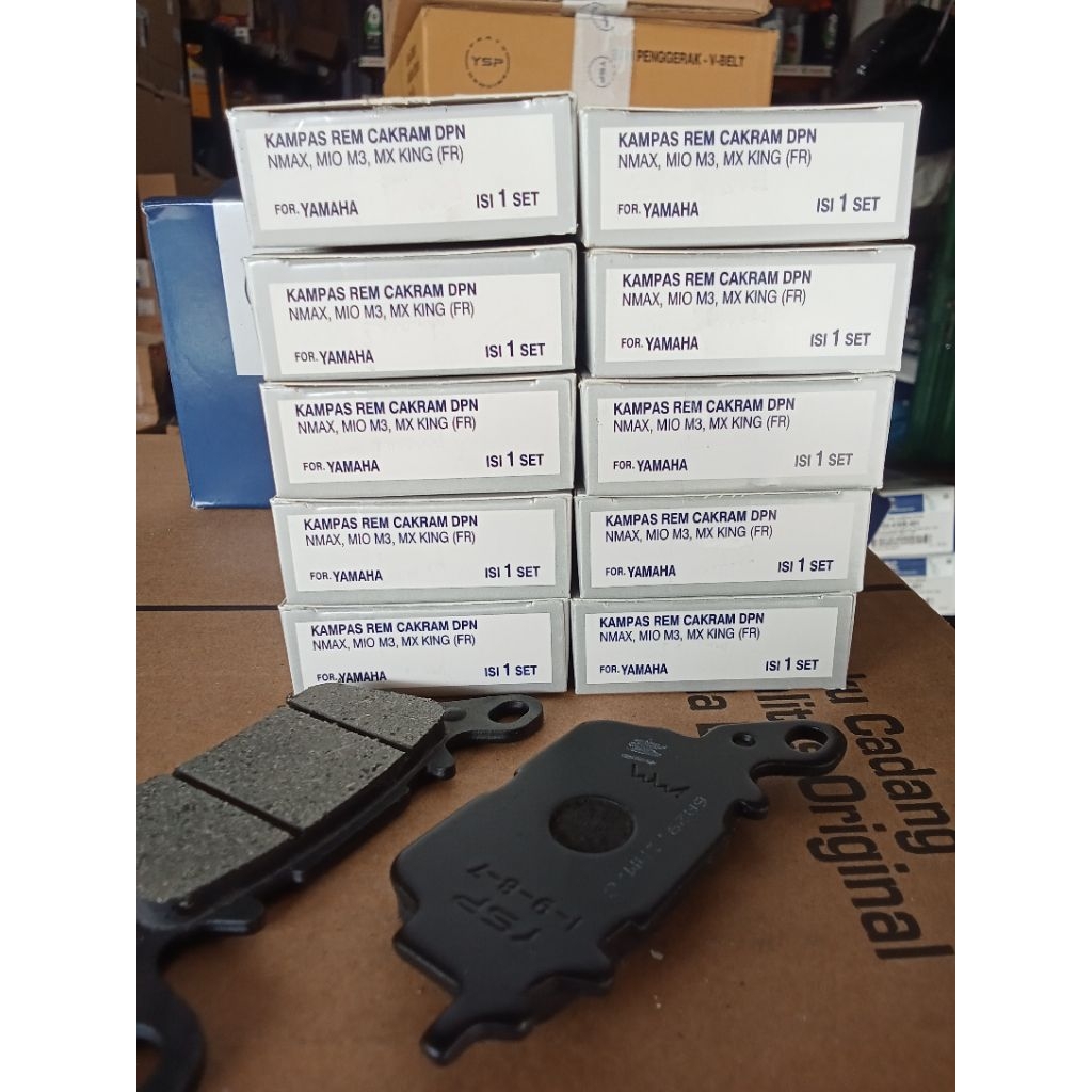 10 Set Kampas Rem Depan Cakram Mio M3 / Nmax Asli Original Ysp