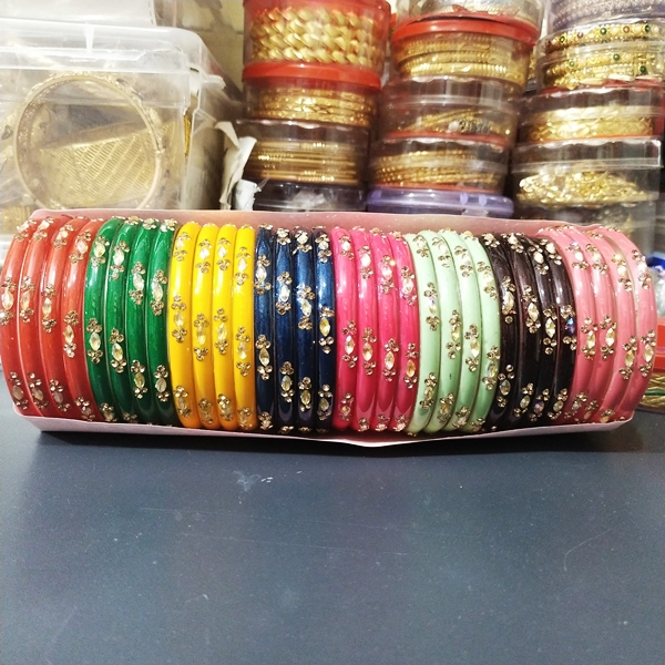 Gelang keroncong Warna warni Akrilik mata mata mewah