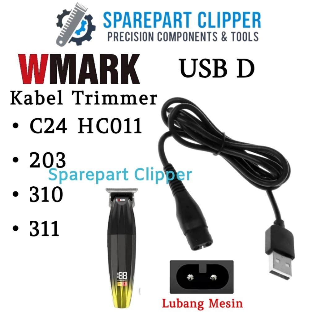 Kabel Charger Trimmer Wmark NG 311 203 Kabel Cas Wmark #D