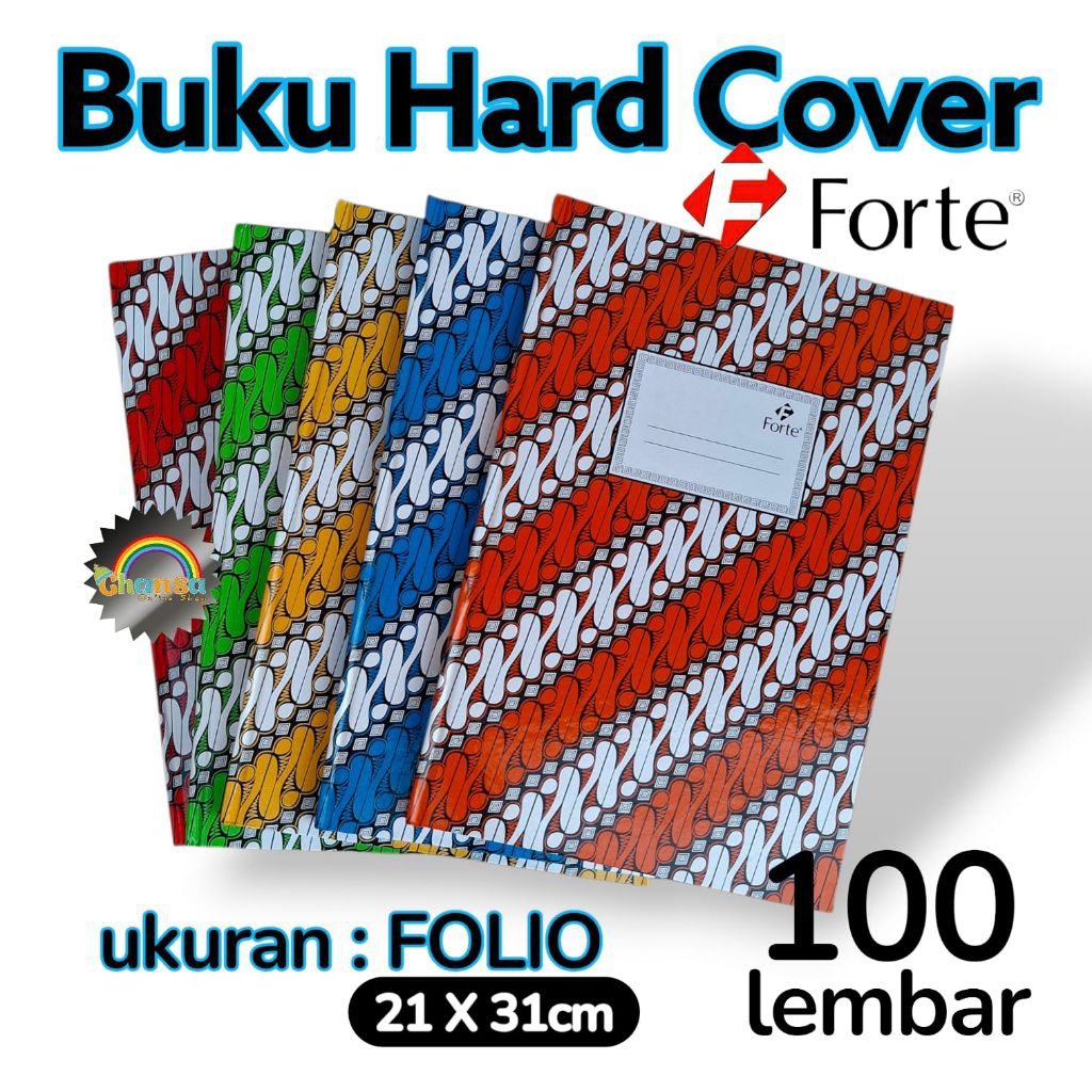 (1PCS)FORTE BUKU HARDCOVER FOLIO 100 Lembar / Hardcover Folio 100 Lembar