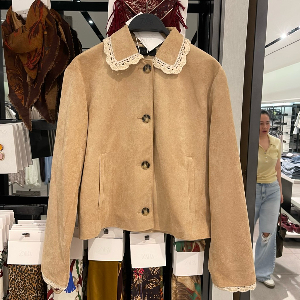 Jaket Suede ZARA Women Jastip (jasa titip)