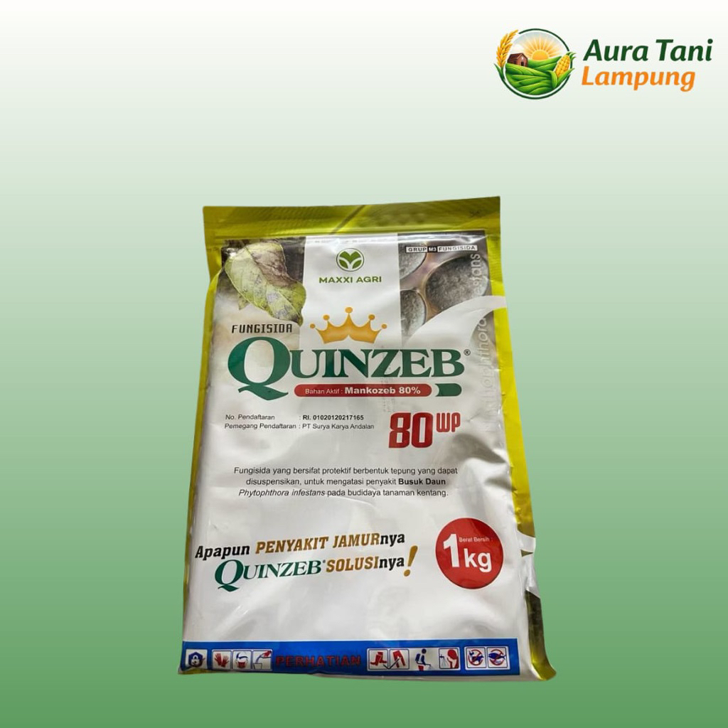 FUNGISIDA QUINZEB 80WP 1 kg - Fungisida Berbahan Aktif Mancozeb