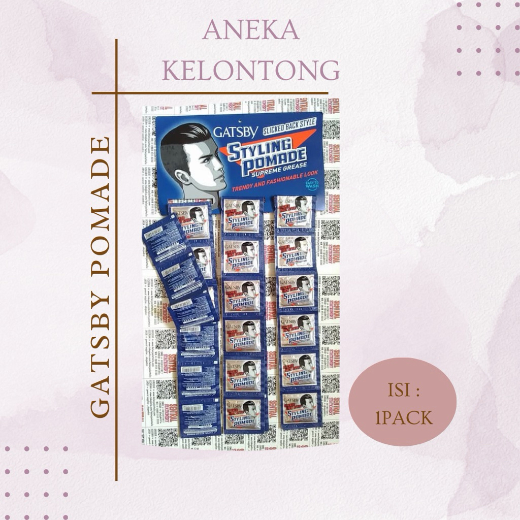Gatsby pomade sachet / minyak rambut / pomade pria [ PACK ]
